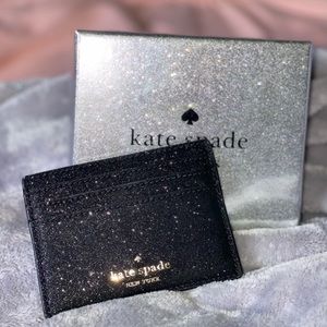 NWOT Kate Spade Glitter Card Holder